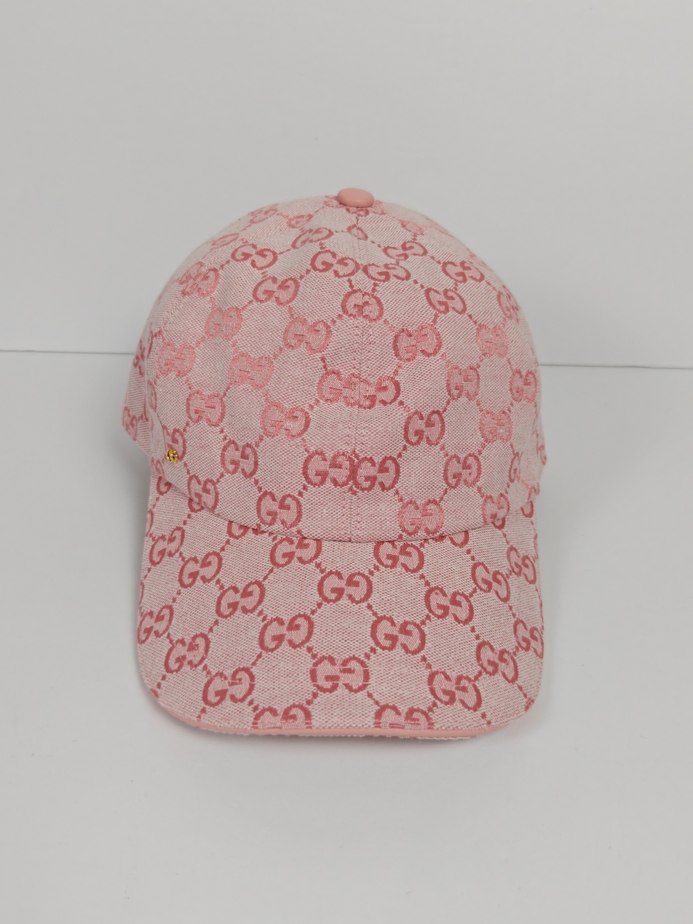 Gucci Pink GG Monogram Baseball Cap - Picture 2 of 6